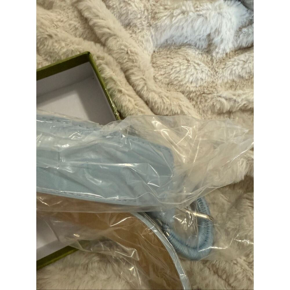 Women's Risantry Light Blue Faux Leather Dress Belt Small  NEW - Picture 5 of 7